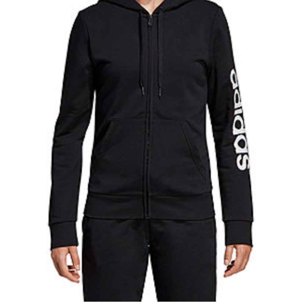 Adidas hoodie zip up jacket Nwot
